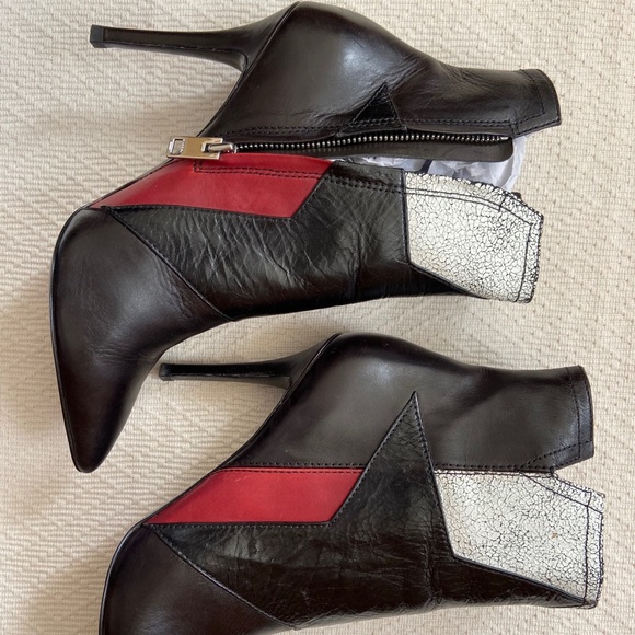 DIESEL Black Star Patch Leather Boots - Picture 4 of 9